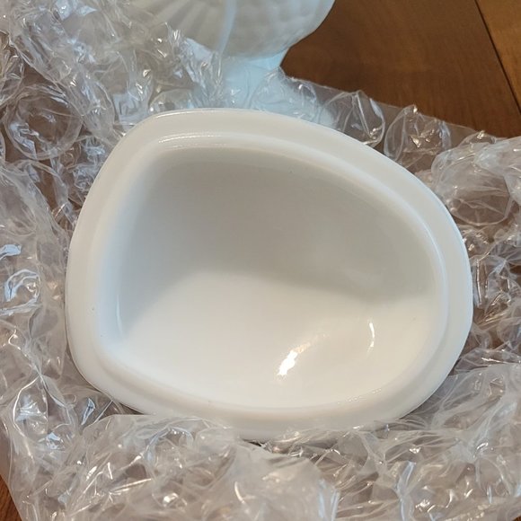 Vintage Martha Stewart by LE Smith Milk Glass Turkey Covered Candy Dish 1989 - Picture 9 of 12